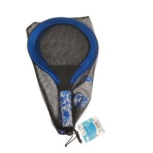 Blue Camo Racket Set with 2 Rackets 2 Balls and Mesh Carrying Bag New with Tags